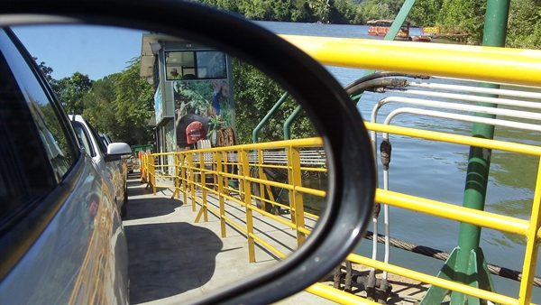 day 16 looking back daintree ferry crossing