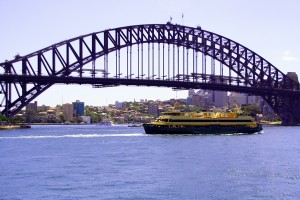 bridge and ferry