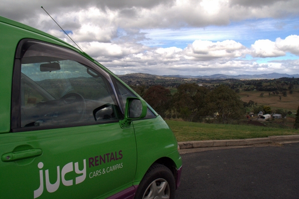 Jucy Crib overlooking Bega