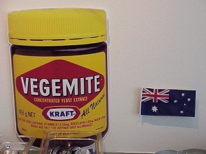 vegemite and pin
