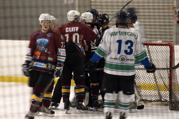 another ice dogs goal