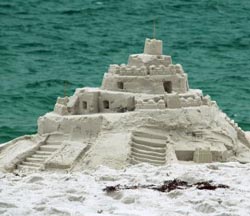 Global Warming Sand Castle