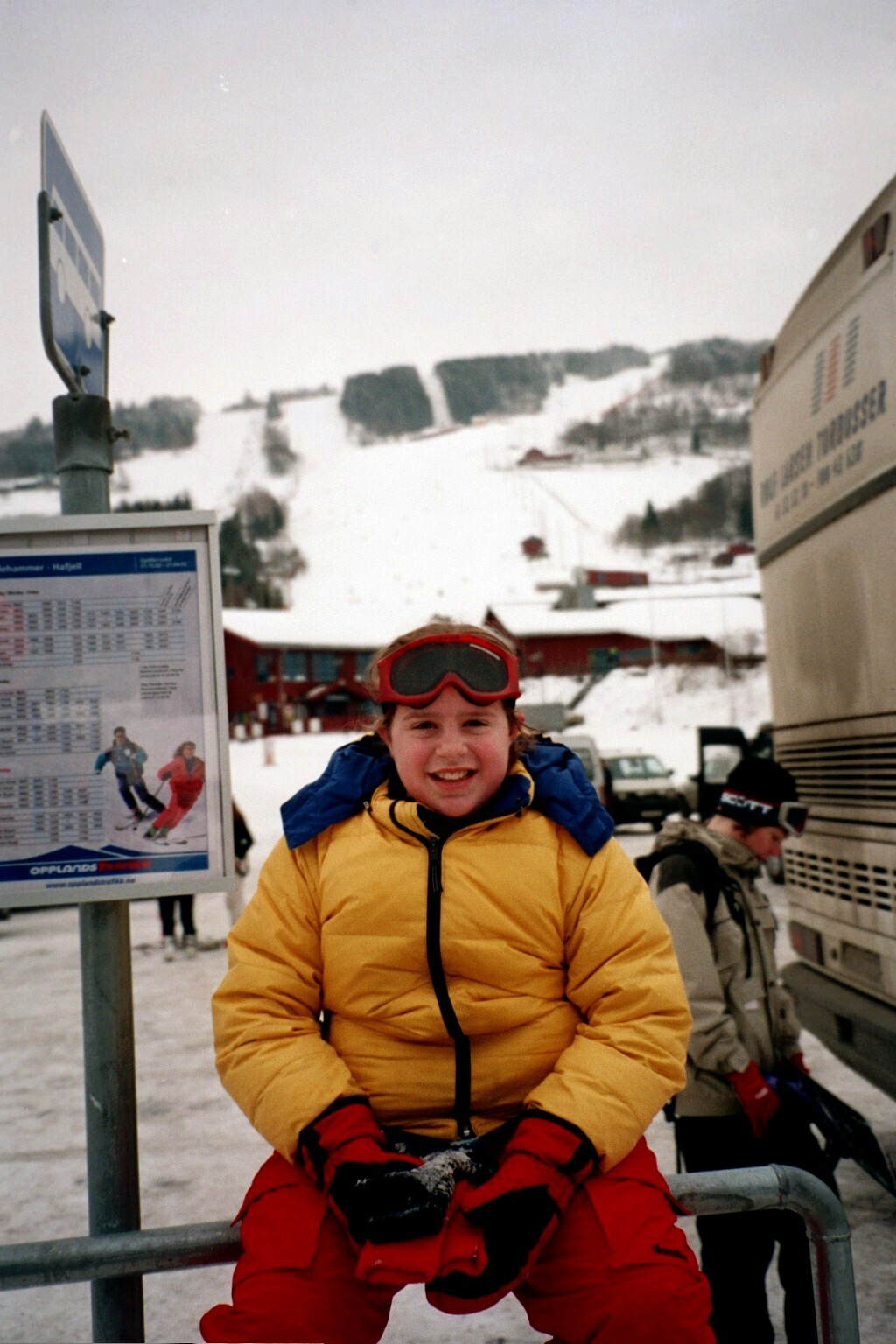 Foot of the slopes in Lillehammer, Norway