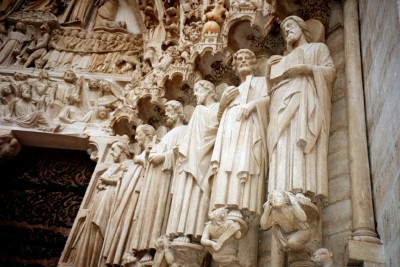Notre Dame statuary, Paris, France (Scarborough photo)