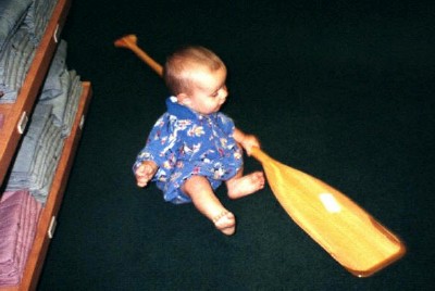 Paddle Inspection, LL Bean Store, Freeport Maine (Scarborough photo)