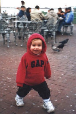 Running around on Ellis Island (Scarborough photo)