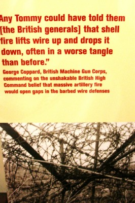 quote from a British soldier at the National Museum of WWI in Kansas City (Scarborough photo)