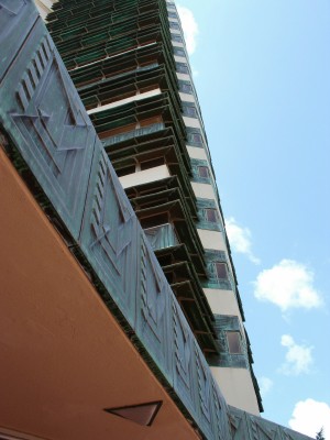 A closer look at the copper panels (Scarborough photo)