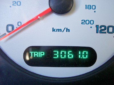 Final mileage total, TX to Chicago and back