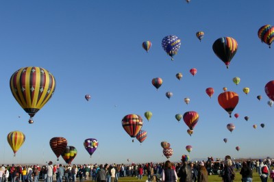 Early morning at the Albuquerque, New Mexico Balloon Fiesta (Scarborough photo)