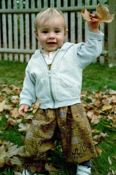Fall in Rhode Island with a baby who was born in the state (Scarborough photo)