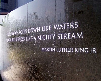 Civil Rights Memorial, Montgomery Alabama, designed by Maya Lin (Scarborough photo)