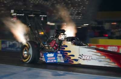 Top Fuel dragster driven by Hillary Will (courtesy Les Welch Photography)