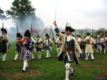Reenactors at Fort Ligonier, Pennsylvania (courtesy LaurelHighlands.org)