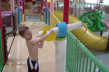 Water park play at Fun City, Burlington, Iowa (courtesy Jessica O’Riley)