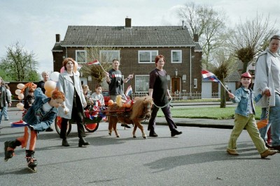Queen's Day (Koninginnedag) village parade, Schinveld, the Netherlands (photo by Sheila Scarborough)