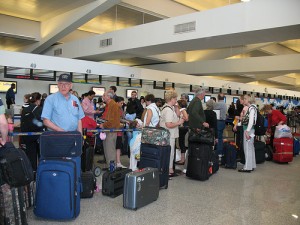 Don't do it to your family; check-in misery (courtesy hoyasmeg at Flickr CC)